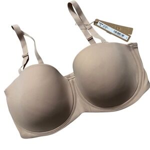 SKIMS Fits Everybody Strapless Bra Size 36D  Color Mica